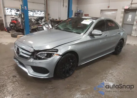 2015 Mercedes-Benz C 400 4Matic from USA, damaged, VIN 55SWF6GB3FU014700